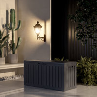 Emperic Design 80 Gallons Water Resistant Resin Lockable Deck Box by Emperic Design