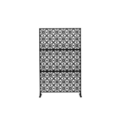 Outdoor Privacy Screen 3 - Panel Folding Room Divider Freestanding-