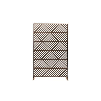 Outdoor Privacy Screen 6 - Panel Freestanding, Decorative Room Divider by EASCOM