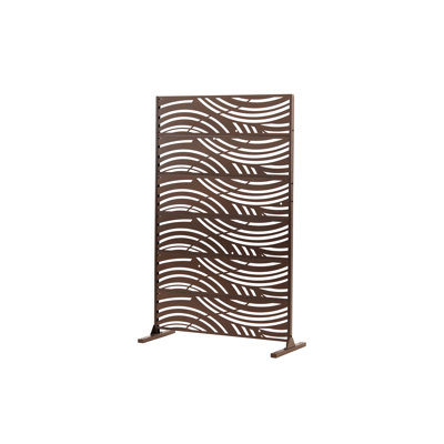 71.5"H X 47.2"W Outdoor Privacy Screen Freestanding, Decorative Room Divider by EASCOM