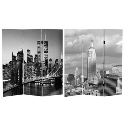 New York Scenes 3 Panel Room Divider