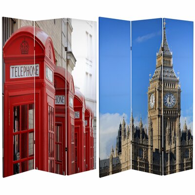 47.25" W x 72" H 3- Panel Folding Room Divider