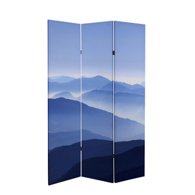 Mountain Landscape Canvas Folding Screen by East Urban Home