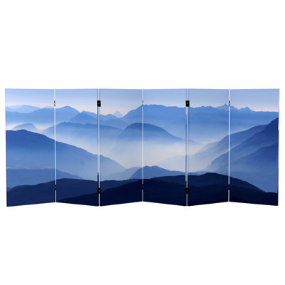 Mountain Landscape Canvas Folding Screen