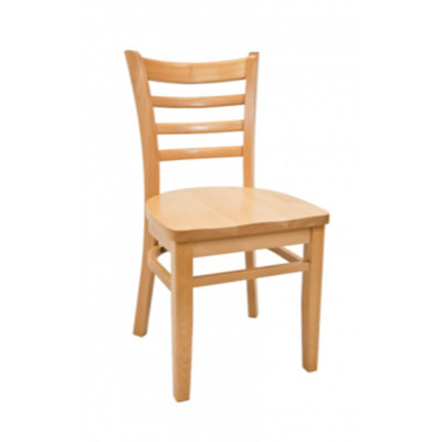 Solid Wood Ladder Back Side Chair by ERF, Inc.