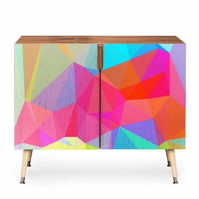 Solid Wood 2-Door Accent Cabinet by Orren Ellis