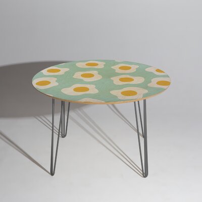 Hello Sayang Eggcellent Blue Egg Dining Table by East Urban Home