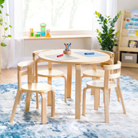 Nordic Table and Chairs Set - Natural by Guidecraft