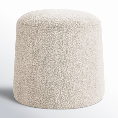 Astoria Ottoman in Crema White Boucle by AllModern