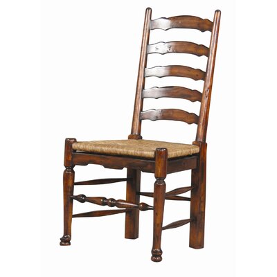 English Country Solid Wood Ladder Back Side Chair by Furniture Classics