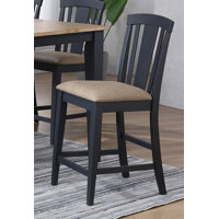 Derbyshire Solid Wood Fan Back Counter Bar Stool by Lark Manor