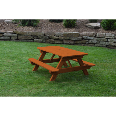 Runkle Kids Solid Wood Rectangular Outdoor Table by Loon Peak