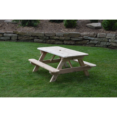 Runkle Kids Solid Wood Rectangular Outdoor Table by Loon Peak