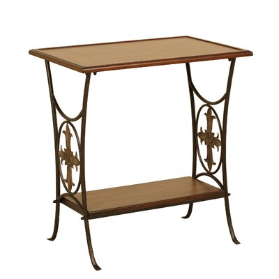 Boerner End Table with Tray Table by Fleur De Lis Living