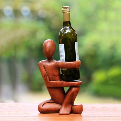 Buckler 1 Bottle Tabletop Wine Bottle Rack by Fleur De Lis Living