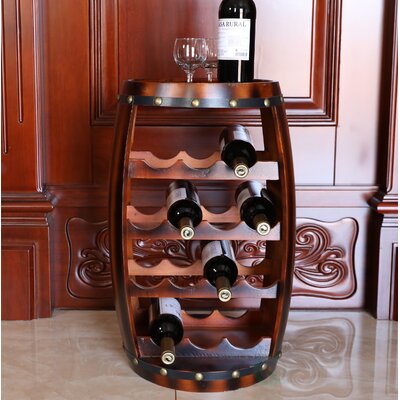Loretta en Barrel Shaped 14 Bottle Floor Wine Bottle Rack