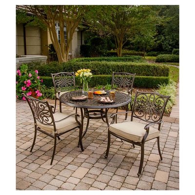Burroughs 5-Piece Dining Set by Fleur De Lis Living