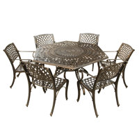 Cassella Outdoor Mesh Lattice 7 Piece Dining Set