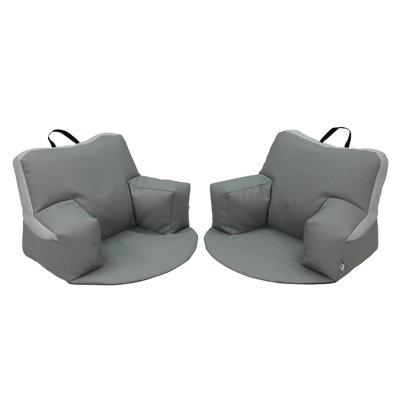 Softscape Relax N Read Small Faux Leather Bean Bag Set