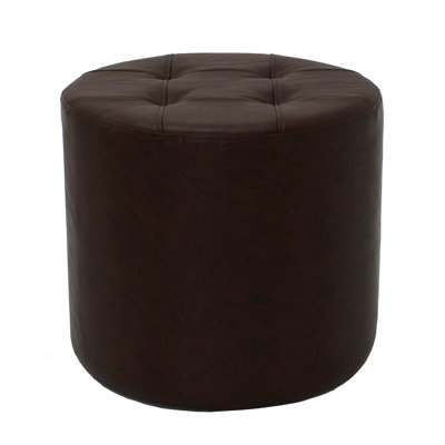 Distressed Tufted Round Ottoman by Factory Direct Partners