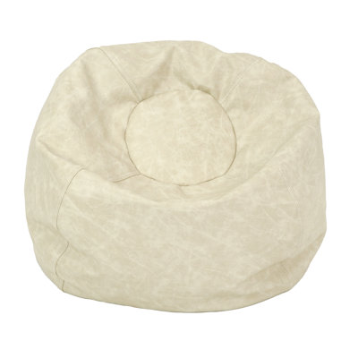 Standard Faux Leather Classic Bean Bag by Factory Direct Partners