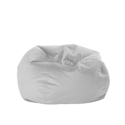 Factory Direct Partners 30 inch Round Velvety Bean Bag for Kids and Teens