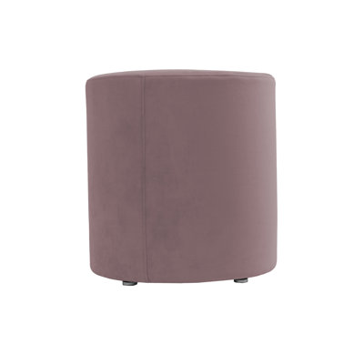 18 inch Round Everyday Microfiber Ottoman, 19 inch Height by Factory Direct Partners