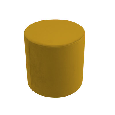 18 inch Round Everyday Microfiber Ottoman, 19 inch Height by Factory Direct Partners