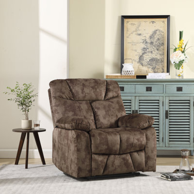 Ardesia 39.76" Wide Power Lift Assist Heated Massage Recliner with Dual Hidden Cup Holders, Two Remote Controls & Microfiber Upholstery by Latitude Run