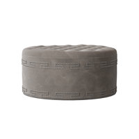 Elle 39" Wide Tufted Round Cocktail Ottoman by My Chic Nest