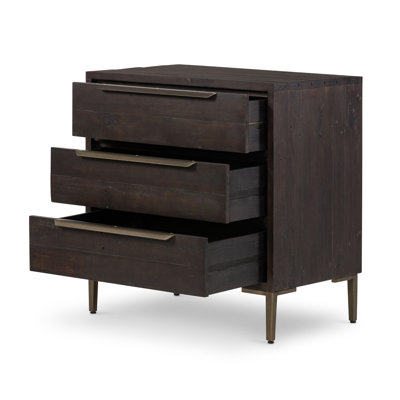 Birchanger 3 Drawer 30" W Solid Wood Chest by 17 Stories