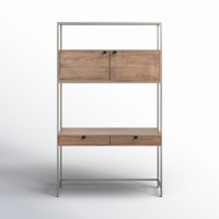 Loki Solid Wood Writing Desk with Hutch by Joss & Main