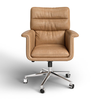 Savita Genuine Leather Executive Chair by Birch Lane