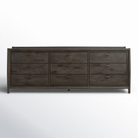 Cayenne 9 Drawer 85" W Solid Wood Dresser by Birch Lane