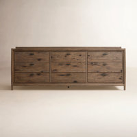 Cayenne 9 Drawer 85" W Solid Wood Dresser by Birch Lane