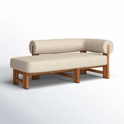 Principato 70" Long Teak Single Chaise by Joss & Main