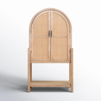 Boudreau Bar Cabinet-Light Natural Parawood by Birch Lane