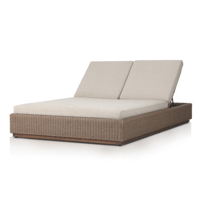 Piedmont Outdoor Double Chaise-Alessi Buff by AllModern