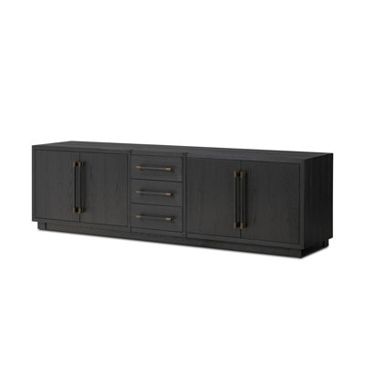 Liev Media Console-Modern Black Ash by Ebern Designs