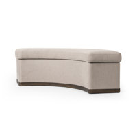 CANDACE Polyester Blend Upholstered Bench by Ebern Designs