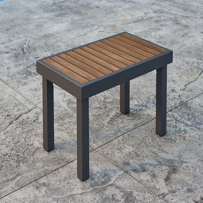 Shanno Aluminum Teak Picnic Bench by Ebern Designs
