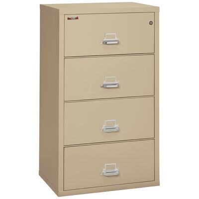 Fireproof 4-Drawer Vertical File Cabinet by FireKing