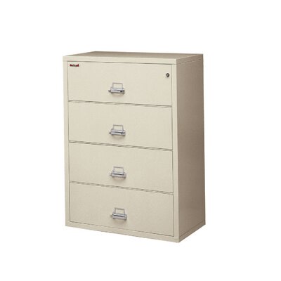 Fireproof 4-Drawer Vertical Filing Cabinet by FireKing