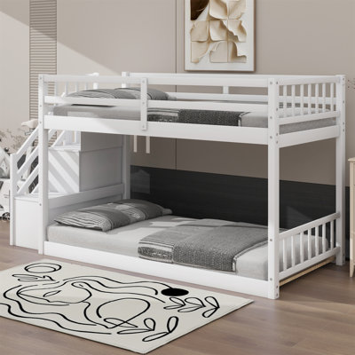 Bunk Bed With Storage Staircase by Harriet Bee