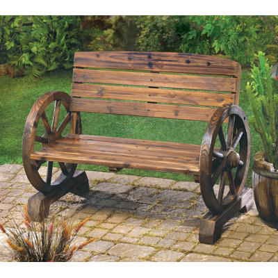 WAGON WHEEL BENCH by Fantasy Gifts