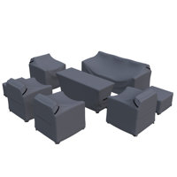 Argyri Wicker Outdoor Patio Conversation Set Cover by Arlmont & Co.