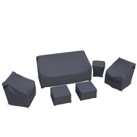Tommy Wicker/Rattan Outdoor Sofa Seating Group Cover by Arlmont & Co.