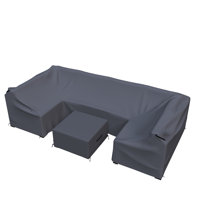 Merton PE Rattan Outdoor Patio Furniture Set Cover by Arlmont & Co.