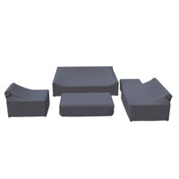 Melrose Teak Outdoor Sofa Seating Group Cover by Joss & Main