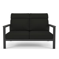 Townsend Metal Outdoor Loveseat With Sunbrella Cushion by Forever Patio